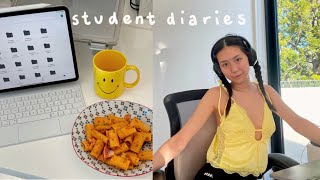Student Diaries | work day, apartment cleanup, closet setup & home cooking