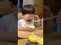 🍎Dinner time meltdown! Dad comes to the rescue when baby gets sleepy (1y8m4d No.10)