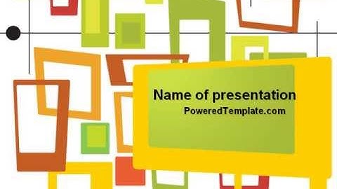 Orange Frames PowerPoint Template by PoweredTemplate.com