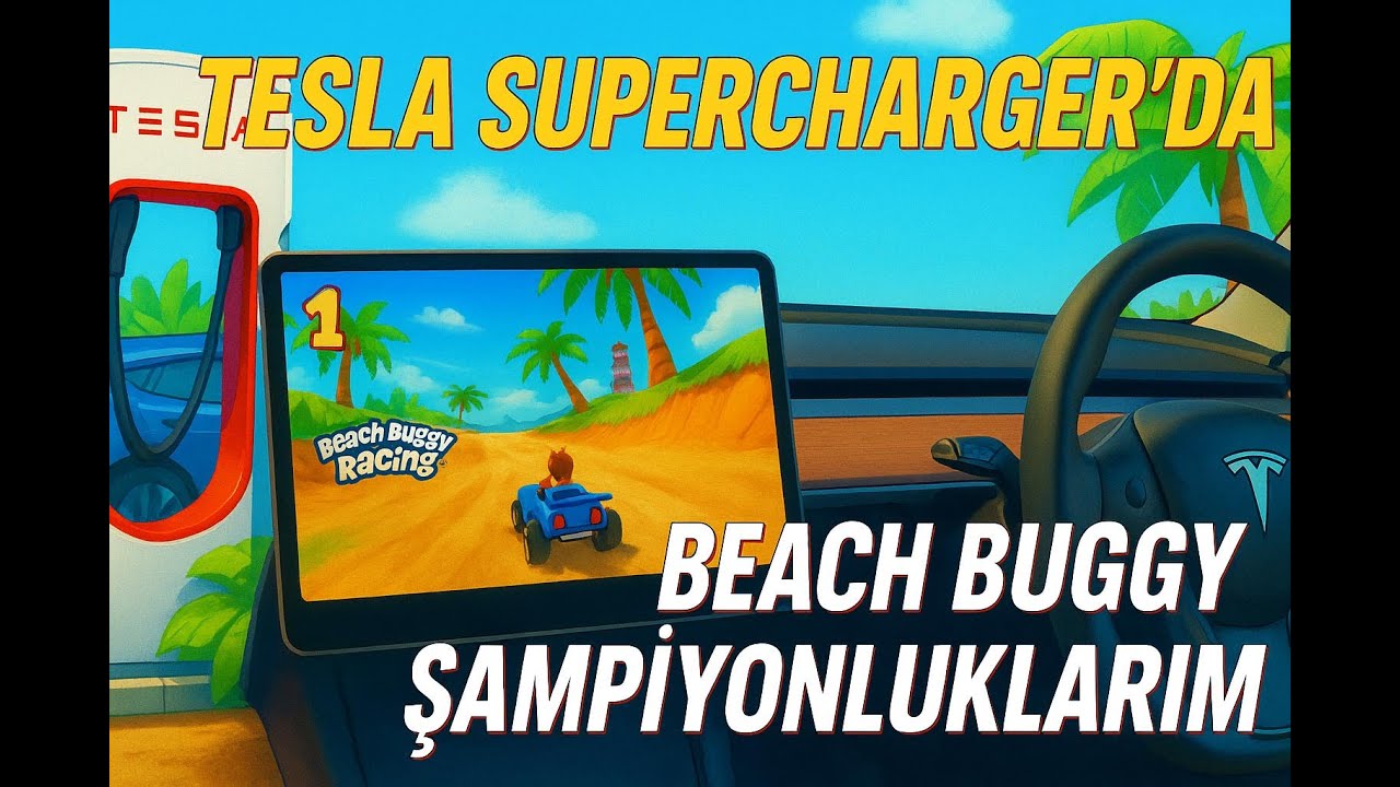 Tesla Supercharger’da BEACH BUGGY Şampiyonluklarım! ⚡ - YouTube