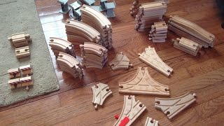 How to build a Thomas Wooden Railway layout using basic track pieces and lots of imagination. Step 1: Organize your track.