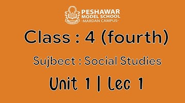 Class IV Social Studies Unit 1 Globe And Map Skills Lecture 1