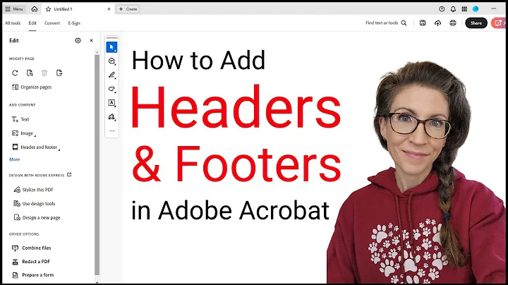 How to Add Headers and Footers in Adobe Acrobat (UPDATED Interface)