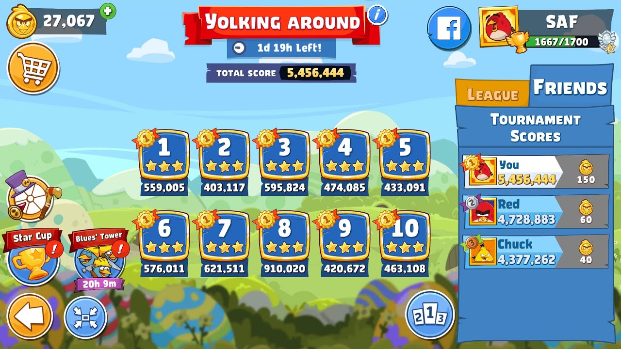 Angry Birds Friends. April Fowls (19.04.2025). All levels 3 stars. Passage from Sergey Fetisov