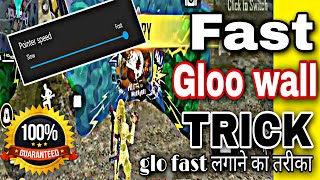FAST GLOWALL TRICK IN FREE FIRE | Best Glowall Trick and Basic | How to Fast Glo wall trick | rdx