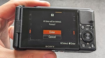 Format SD Memory Card in Sony ZV-1 / ZV-1 II & ZV-1F