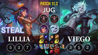 DFM Steal Lillia vs Viego Jungle - KR Patch 11.3