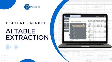 AI Table Extraction | How to Estimate Electrical Work