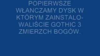 jak włączyć kody w gothic3 zmierzch bogów