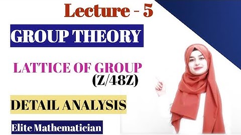 Lecture:5  Lattice Diagram of Group Z/48Z