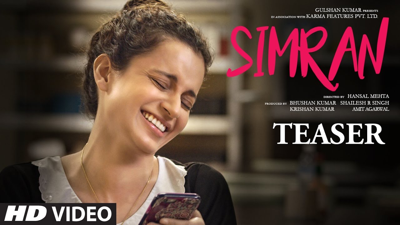 Official Movie Teaser   Simran  Kangana Ranaut   Hansal Mehta  T Series