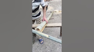 Easy and fast way to split bamboo #shorts