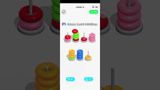 Color Hoop Stack | Level 9 #shorts #colorhoopstack #games_level_solutions