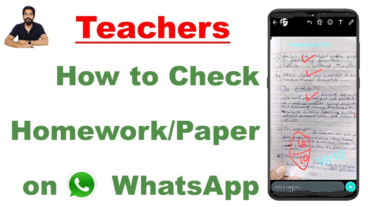 how to check homework on whatsapp