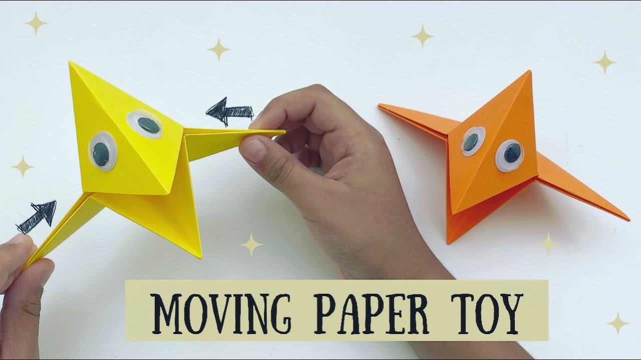 How To Make Easy Moving Paper Toy For Kids / Nursery Craft Ideas / Paper  Craft Easy / KIDS crafts - Yo…