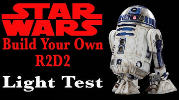 Build Your Own R2D2 - Deagostini - Lighting Tests - chefhawk 2017 HD