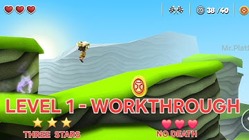 Manuganu Level 1 Walkthrough | No Death | 3 Stars | Mr Platformer