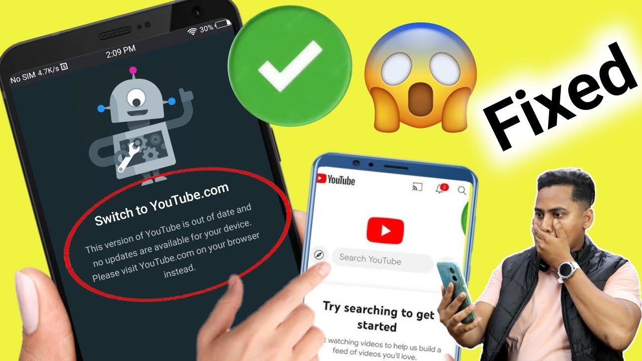 😢 how to fix this version of youtube is out of date problem 2025 ...