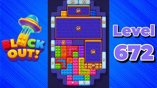 Block Out! Level 672 Solution Walkthrough 