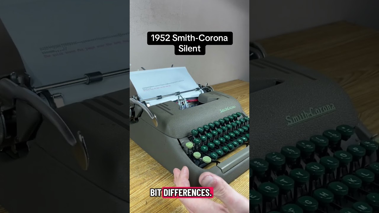 How to use all functions on a 1952 Smith-Corona Silent vintage