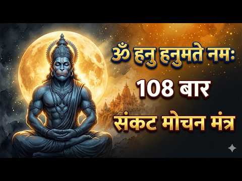 बड़े मंगलवार की शाम सुनें यह दिव्य हनुमान मंत्र | Om Hanu Hanumante Namah 108 | ॐ हनु हनुमन्ते नमः