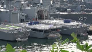 (H29.9.25) 横須賀 自衛艦旗揚げ方 他基地艦艇多め。