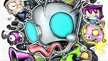 "DOOM DOOM DOOM" (Invader Zim) Fan Art Speed Painting
