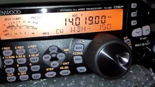Kenwood TS-480 SAT CW Performance - only DSP - HD - IW2NOY