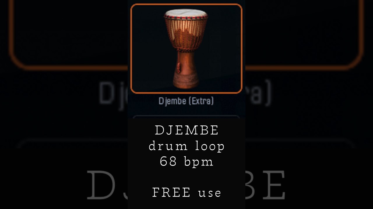 FREE use Djembe drum loop | 68 bpm | 8 bars