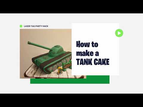 Video: How To Make A Tank-shaped Cake