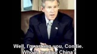 Bush and Condi - The new president of China
