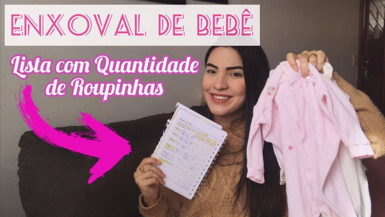 LISTA ENXOVAL DE ROUPAS PARA BEBÊ | QUANTIDADE E TAMANHOS - YouTube