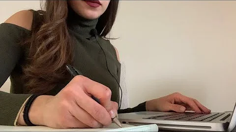 ASMR Keyboard Sounds + Writing Sounds + Gum Chewing | No Talking #asmr