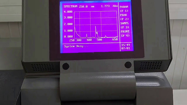 Hướng dẫn hiệu chuẩn máy đo quang phổ uv vis