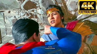 Superman Destroys Wonder Woman Battle Scene - Suicide Squad Kill The Justice League (2024)