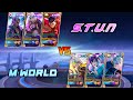 Stun vs mworld 1 vs 1 fight  mobile legends stun vs m world