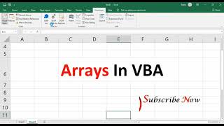 Excel VBA : 1 Dimensional Arrays in VBA - Static , Dynamic Array in VBA