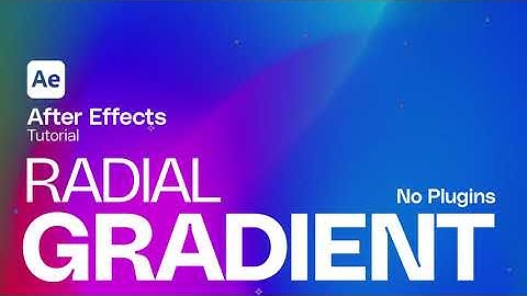 Create an Animated Radial Gradient in After Effects | CC Radial Blur Tutorial