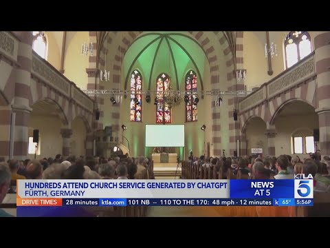 Hundreds attend church service generated by ChatGPT