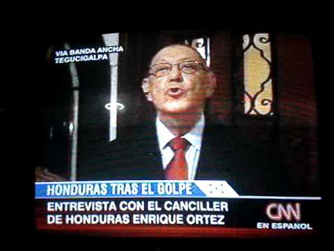 Entrevista Canciller Enrique Ortez Honduras CNN