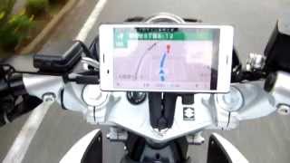 バイクGSR250にXperia Z3搭載してナビ走行