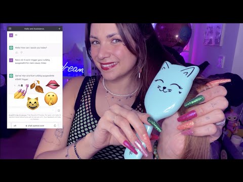 ASMR with the OpenAI-Chatbot - ChatGPT Chooses 5 ASMR Triggers For This Video - German/Deutsch