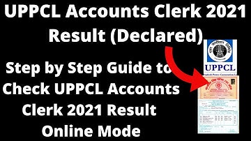 UPPCL Accounts Clerk 2021 Result (Declared) - How to Check Officially UPPCL Accounts Clerk Result