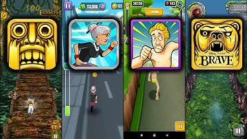 Temple Run Vs Angry Gran Run Vs Streaker Run Vs Temple Run Brave - Endless Run Android Game Play