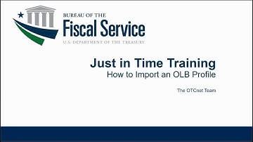 OTCnet Local Bridge Step 6 - How to Import OLB
