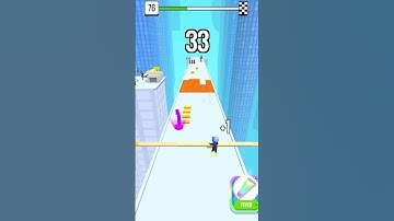 Satisfying Mobile Games 2023 - Roof Rails All Levels Gameplay Walkthrough Android, ios max Level 76