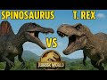 Spinosaurus Vs T-Rex Jurassic World Evolution 2 PS5 