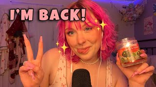 ASMR Welcome Back! Trigger Assortment and Rambling for Tingly Relaxation 💗✨