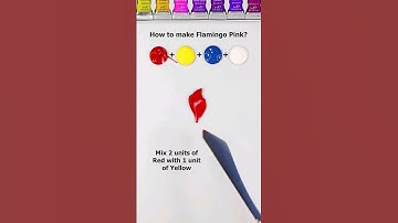 How to make Flamingo pink Color with Primary colors?🎨 #shorts #asmr #colormixing