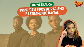LETRAMENTO RACIAL e TIPOS DE RACISMO que você precisa conhecer! - #TurmaExplica